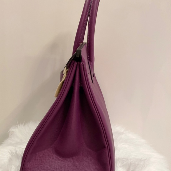 Purple Hermes birkin bag 35cm NO TRADE/ NO BUNDLE - Picture 4 of 7